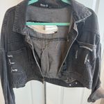 Beginning Boutique Denim fringe jacket Photo 0