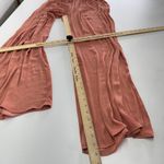 ZARA Pants Womens X Small Pink Orange Wide Leg Stretch Waist Satin Photo 11