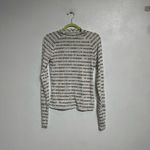 Free People Movement White High Jump Printed Logo Long Sleeve Sz S Photo 1