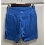 Buffbunny  Vibrant Blue Spandex Biker Shorts Size Medium Athletic Workout Photo 1