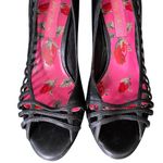 Betsey Johnson Black Open Toe Heels Photo 6