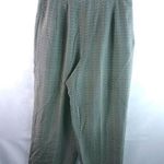 August Silk  8 31x26 Silk Thatched Pattern Lined Crop Workwear Dress Pants Photo 0