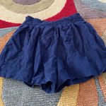 Aerie  Lace Beach Shorts Coverup Navy Blue High Rise See Through Sheer Medium Photo 0