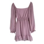 Altar'd State NWT Altar’d State Mini Dress Mauve Pink Square Neck Tiered Coquette Fairycore Photo 3