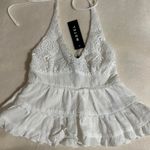 Motel Rocks White halter top  Photo 1
