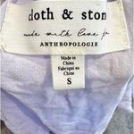 Cloth & Stone by Anthropologie Smocked Hem Short Sleeve Lavender Blouse Small Photo 3