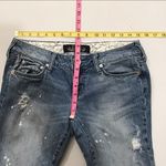Hint Distressed Denim Jean Capri Shorts Blue Size 9 Photo 8