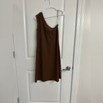 Susana Monaco Sold At Revolve Brown One-Shoulder Pleated A-Line Dress – Small Photo 5