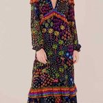 Farm Rio  Multicolored Fruit Garden Maxi Dress Photo 0