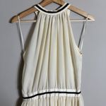 Mango Sleeveless Tennis Cocktail Mini Dress Women's 4 Ivory Chiffon Fit & Flare Photo 11