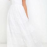 Lulus White Lace Maxi  Photo 0