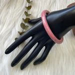 Pink light red quartzite bangle bracelet Photo 3