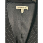 Good American Women's Navy White BossPinstripe Double-Breasted Blazer Size 22/24 Photo 4