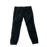 NILI LOTAN Cropped Military Pants Jogger Stretch Cotton Twill Black size 8 Photo 7