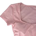 Cabana Del Sol Swimsuit Bikini Pink String Short Sleeves Small New Photo 7