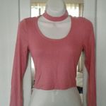 Forever 21 NWT Cutout Mock Neck Tee Photo 4