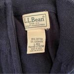 L.L.Bean  Adult Masc 1/4zip Cotton/cashmere Blend Vintage Indigo Sweater In Large Photo 2