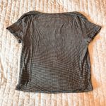 American Eagle Ribbed Striped Henley Tee Size Small Photo 1