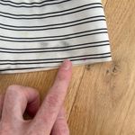 Jonathan Simkhai Duster Robe 100% Silk Stripes Size L Cream Blue Photo 5