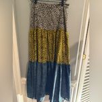 L'ATISTE L’ATISTE Leopard Print Colorblock Long Skirt Medium Photo 2