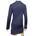 Societe Anonyme Women’s Size 1 S Navy Blue Wool Long Sleeve Sweater Knit Dress Photo 4
