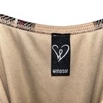 Windsor Tan & Black Plaid Dress  Women’s Size Small Medium Casual Lightweight! Photo 1