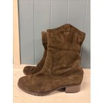 Charles David Women's Cowboy Boots Brown Suede Size 7.5 Plaid Lined Photo 2