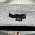 American Eagle Womens Light Blue Cut Out Bell Sleeve V Neck Sweater Size Small Photo 4