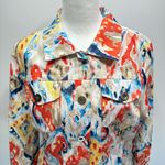 Chico's Chico’s Southwest Color Splash Button Front Jacket with Free Chico’s Tank Top Photo 4