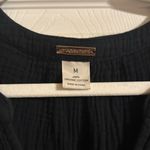 Magaschoni  Gauze Dress Size Medium 100% Organic Cotton Boho Tiered Prairie Black Photo 1