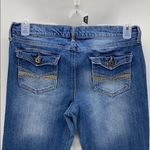 Truce Jeans  raw hem deconstructed semi flare leg Photo 3