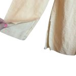 Barami Linen Cotton Women Top L Yellow Button Up Coastal Chic Office Travel Yellow Size L Photo 7