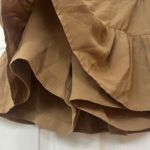 Glam Tan Ruffled Women's Skort Photo 5