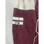 PINK - Victoria's Secret  Womens Sweater Red Colorblock Logo Knit 86 Stretch Size S Photo 3