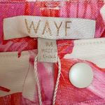 WAYF  Brielle Floral‎ Pants Red and Pink Straight Leg Pants Size Medium NWT Photo 8