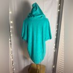 Lands' End Teal Hooded Poncho with Blue Accent Photo 1