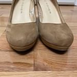 Marc Fisher  ‘Stoney’ Tan Suede Platform Pumps | Size 6.5M Photo 2