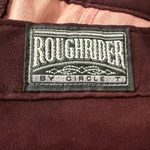Vintage Roughrider by Circle T Burgundy Suede Stretch Western Pants 9/10 USA Size undefined Photo 6