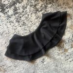 ZARA Off Shoulder Black Frilly Top Photo 0