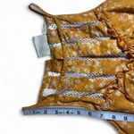 Anthropologie Maeve Martell Golden Yellow Mustard Lace Halter Top Shirt Blouse M Photo 5