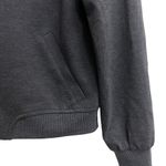 Loft Women's Small Gray Bomber Jacket Full Zip Up Pockets Lined Dark Academia Photo 3