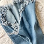 Peach Love California Comfy blue bell bottom fringe flare jeans Photo 8