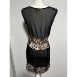 Speckless Black Leopard Print Sheer Mini Dress Photo 1