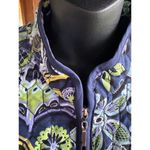 RQT Woman L Quilted Jacket Y2K Boho Floral Paisley Zip Jacket Cottagecore Size L Photo 4
