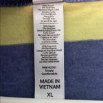 LuLaRoe Striped Blue and Yellow Women's Top Photo 2