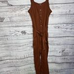 Everlane Burnt Orange The Linen Jumpsuit Size 12 Photo 2