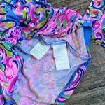 Lilly Pulitzer  Sleepwear Pajama Top Womens Medium Pink Floral Button Down #172 Photo 4