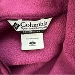 Columbia Sportswear Company Burgundy Fleece Long Sleeve Full Zip Jacket Size L Photo 3