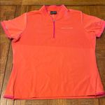 Porsche 1/2 zip womens polo shirt XL Orange Photo 3