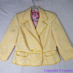 Bandolino blazer yellow floral jacquard, women size 12 Photo 0